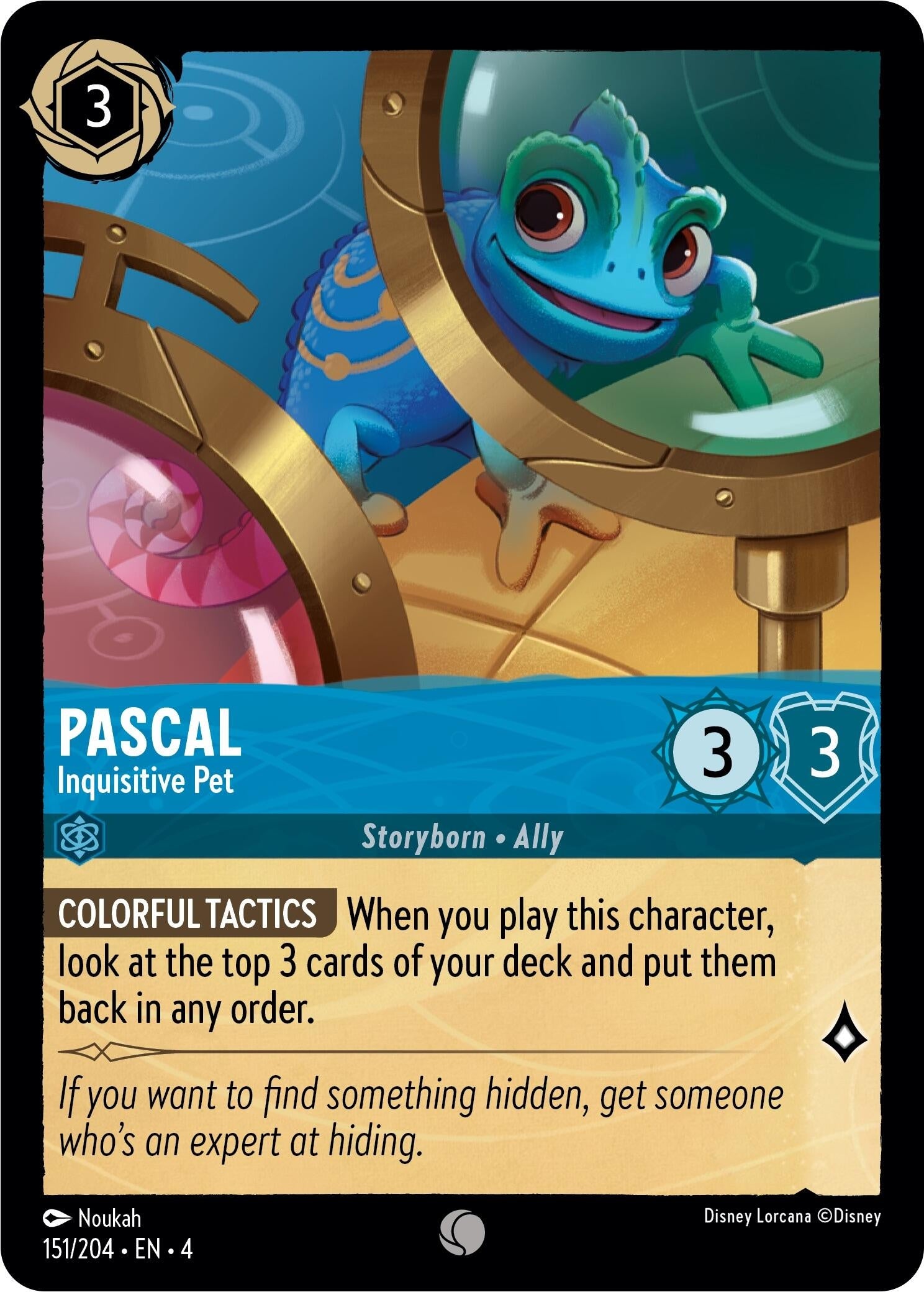 Image for Pascal - Inquisitive Pet (151/204) (Ursula's Return) (4) - Disney Lorcana