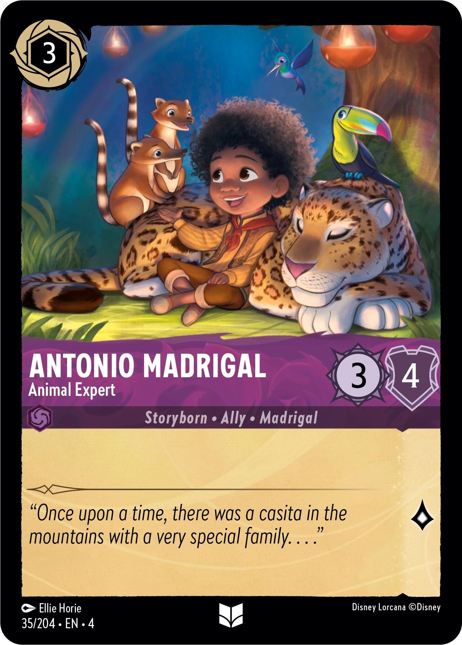 Image for Antonio Madrigal - Animal Expert (35/204) (Ursula's Return) (4) - Disney Lorcana
