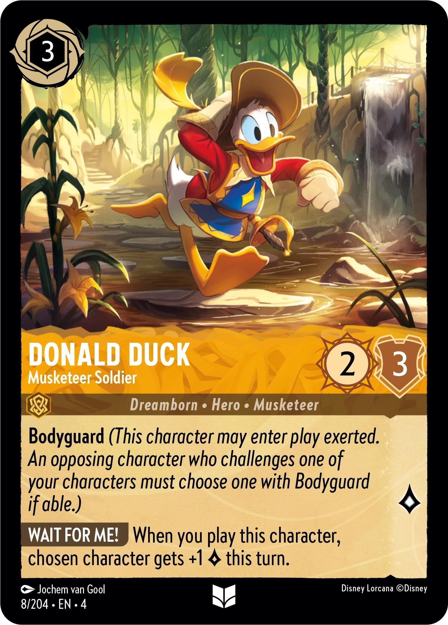 Image for Donald Duck - Musketeer Soldier (8/204) (Ursula's Return) (4) - Disney Lorcana