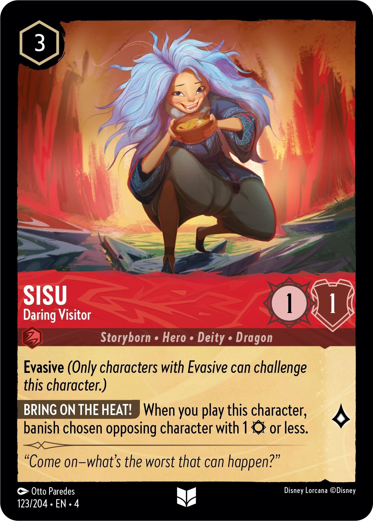 Image for Sisu - Daring Visitor (123/204) (Ursula's Return) (4) - Disney Lorcana