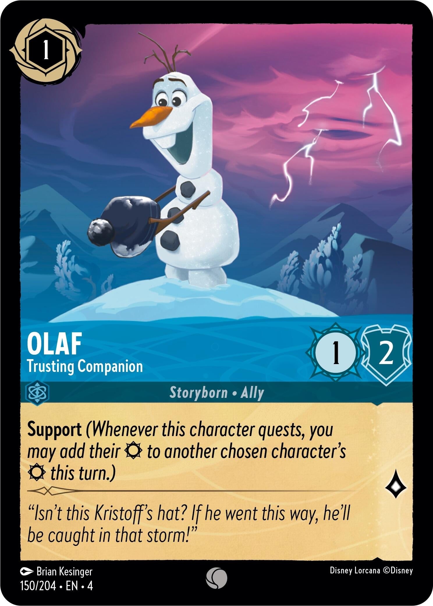 Image for Olaf - Trusting Companion (150/204) (Ursula's Return) (4) - Disney Lorcana