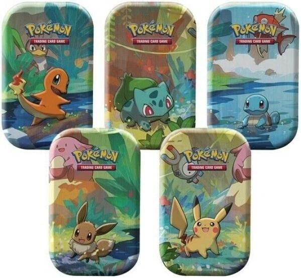 Image for Kanto Friends Mini Tin [Set of 5] - Pokemon