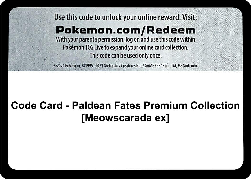 Image for Code Card - Paldean Fates Premium Collection [Meowscarada ex] (SV: Paldean Fates) - Pokemon