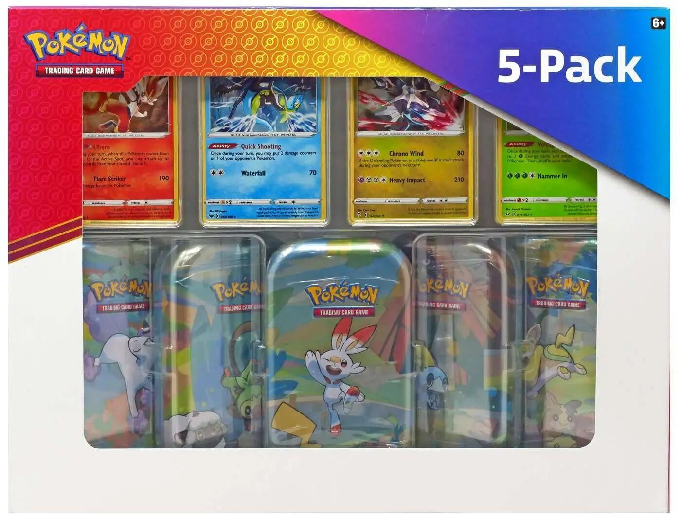 Image for Costco Galar Pals Mini Tins 5-Pack - Pokemon