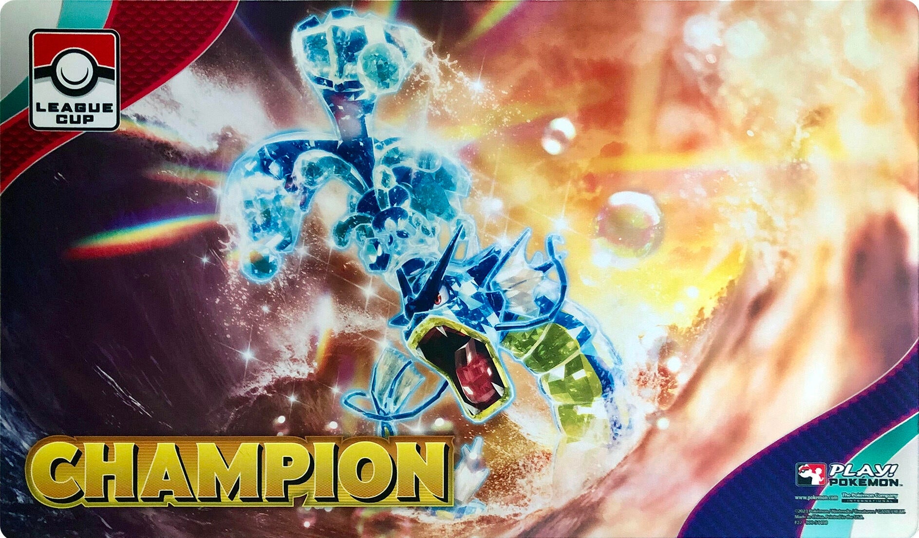 Image for Pokemon TCG: Pokemon League Cup 2023 Tera Gyarados Champion Playmat - Playmats
