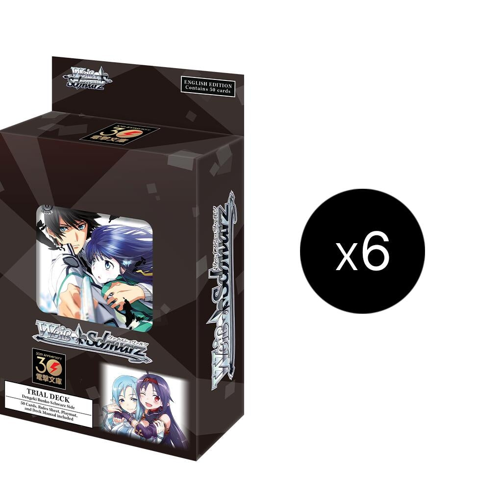 Image for Dengeki Bunko Schwarz Side Trial Deck Display - Weiss Schwarz
