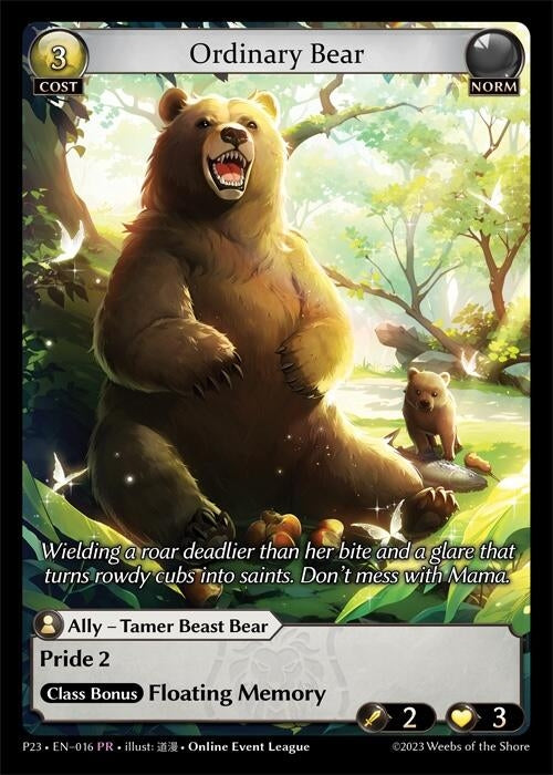 Image for Ordinary Bear (016) (Promotional Cards) (P) - Grand Archive TCG