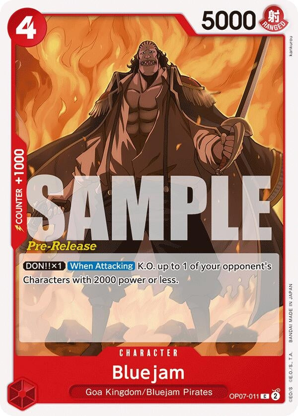 Image for Bluejam (OP07-011) (500 Years in the Future Pre-Release Cards) (OP07 PRE) - One Piece Card Game