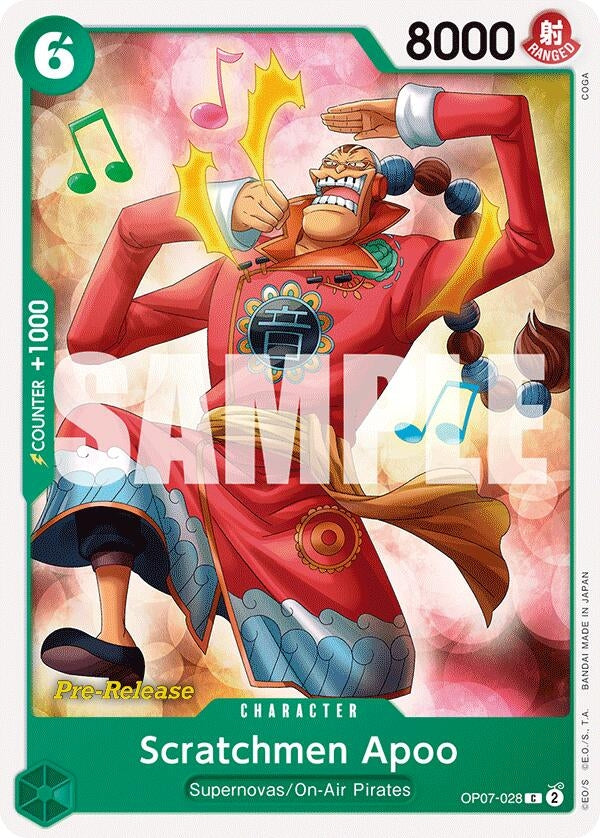 Image for Scratchmen Apoo (OP07-028) (500 Years in the Future Pre-Release Cards) (OP07 PRE) - One Piece Card Game