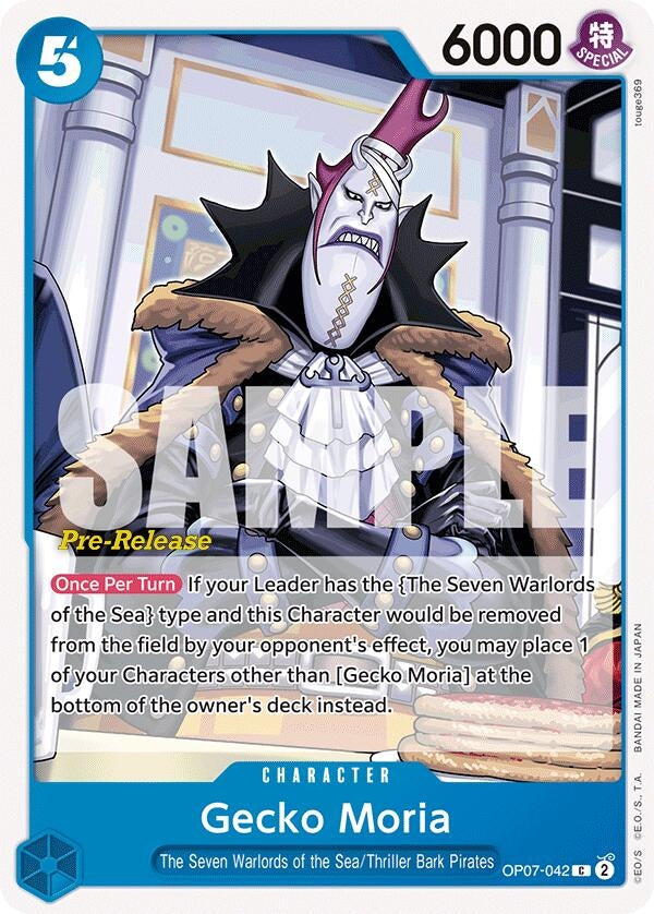 Image for Gecko Moria (042) (OP07-042) (500 Years in the Future Pre-Release Cards) (OP07 PRE) - One Piece Card Game