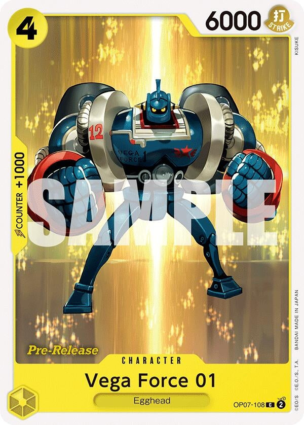 Image for Vega Force 01 (OP07-108) (500 Years in the Future Pre-Release Cards) (OP07 PRE) - One Piece Card Game