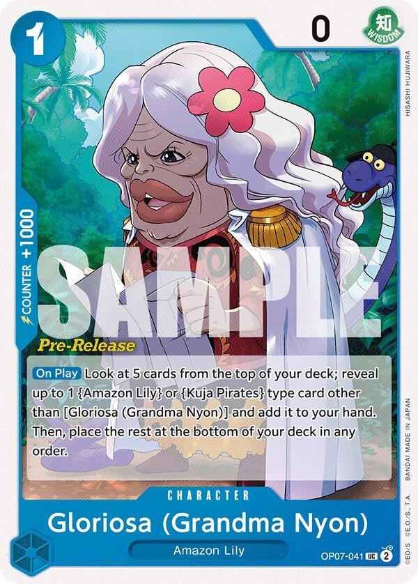Image for Gloriosa (Grandma Nyon) (OP07-041) (500 Years in the Future Pre-Release Cards) (OP07 PRE) - One Piece Card Game
