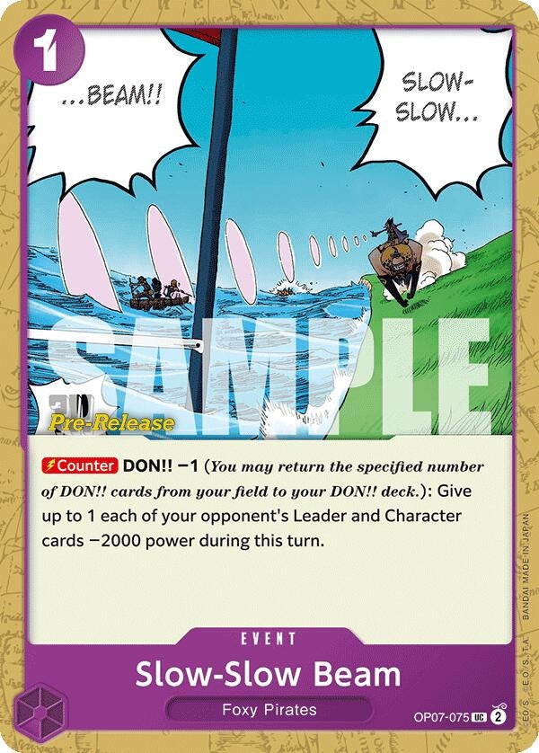Image for Slow-Slow Beam (OP07-075) (500 Years in the Future Pre-Release Cards) (OP07 PRE) - One Piece Card Game
