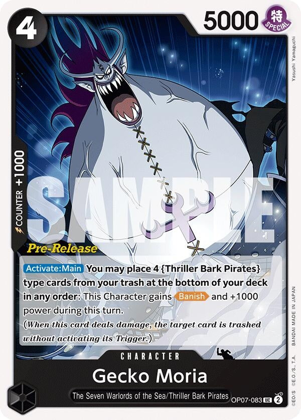 Image for Gecko Moria (083) (OP07-083) (500 Years in the Future Pre-Release Cards) (OP07 PRE) - One Piece Card Game