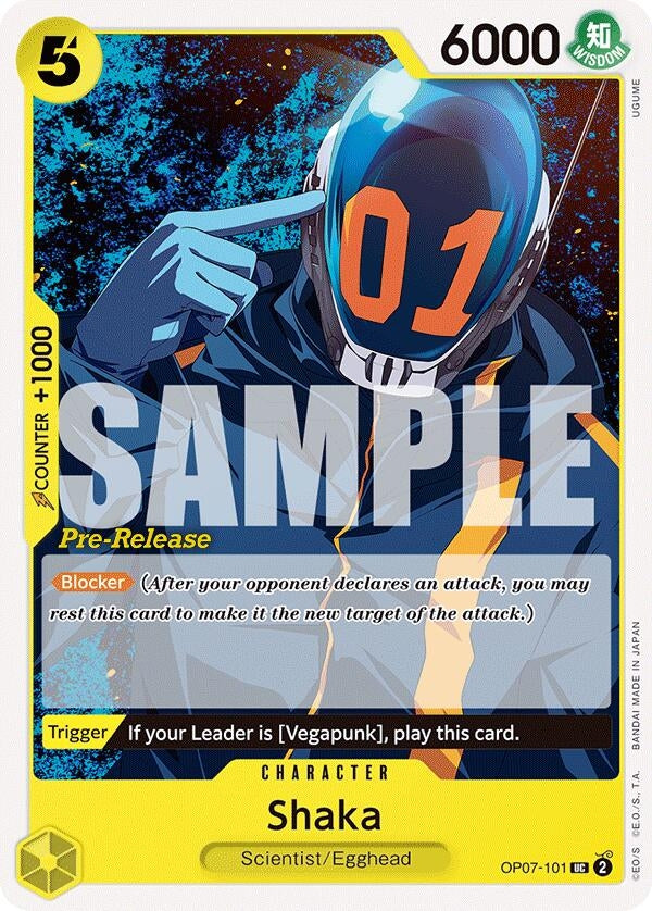 Image for Shaka (OP07-101) (500 Years in the Future Pre-Release Cards) (OP07 PRE) - One Piece Card Game
