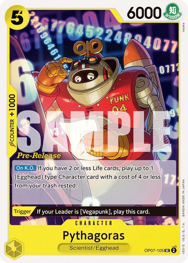Image for Pythagoras (OP07-105) (500 Years in the Future Pre-Release Cards) (OP07 PRE) - One Piece Card Game