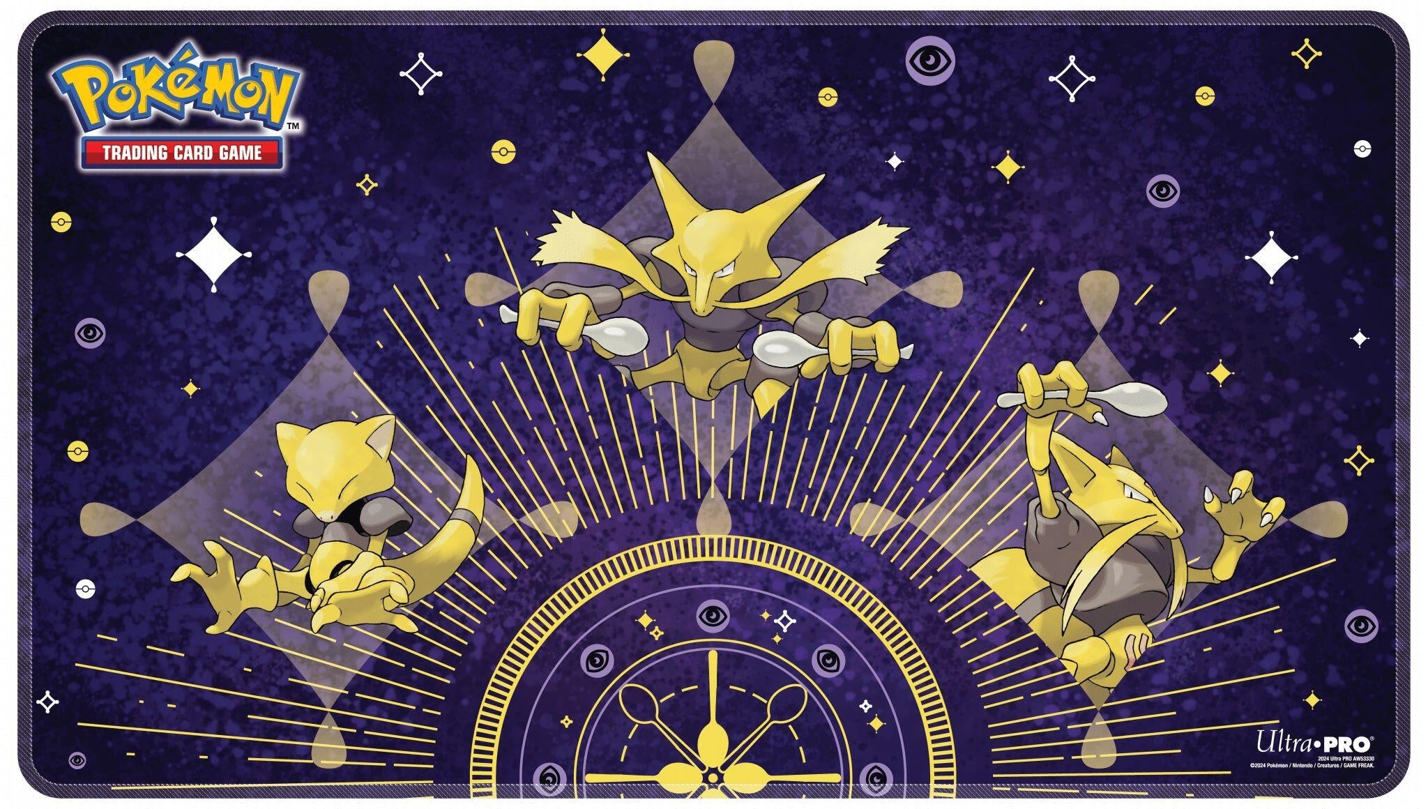 Image for Abra Evolutions White Stitched Playmat for Pokemon - Playmats