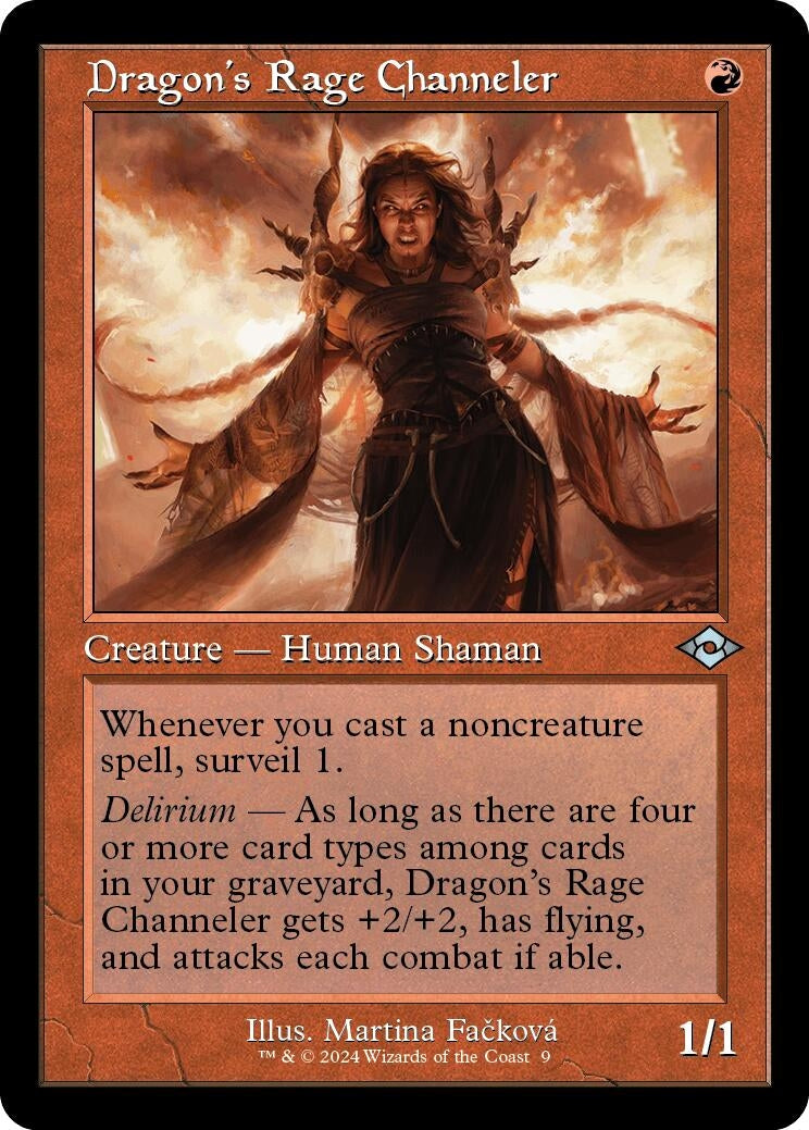 Dragon's Rage Channeler (Retro Frame) (9) (Modern Horizons 2)
