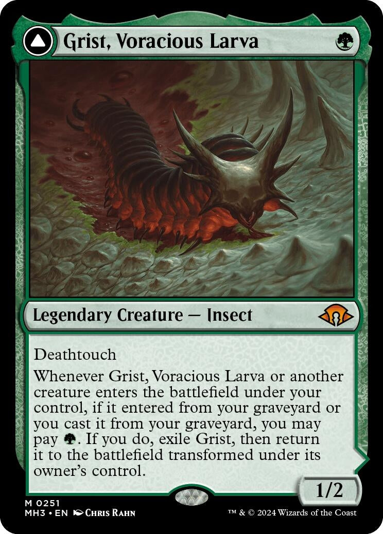 Grist, Voracious Larva (251) (Modern Horizons 3)