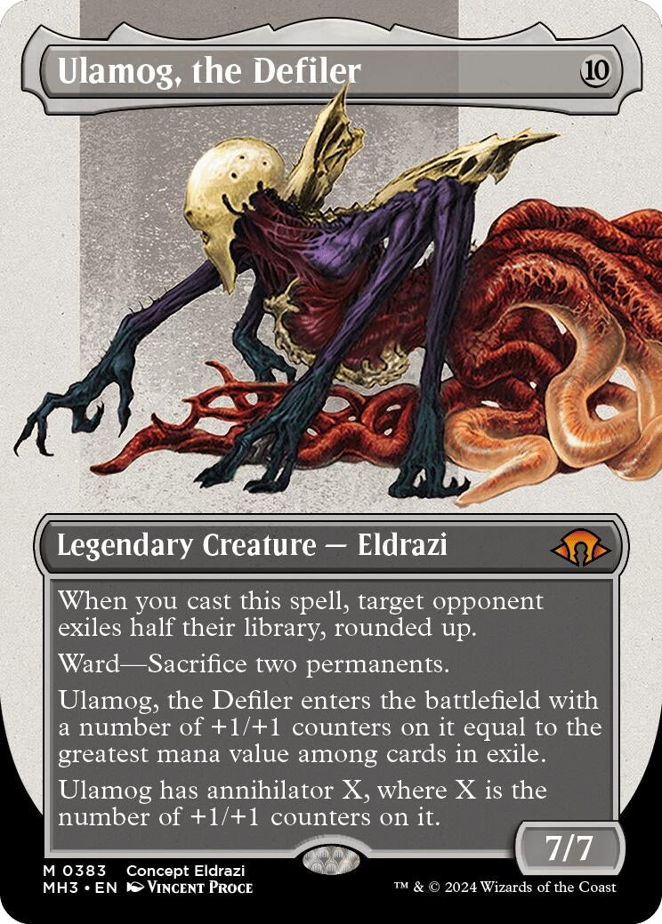 Ulamog, the Defiler (Borderless) (383) (Modern Horizons 3)