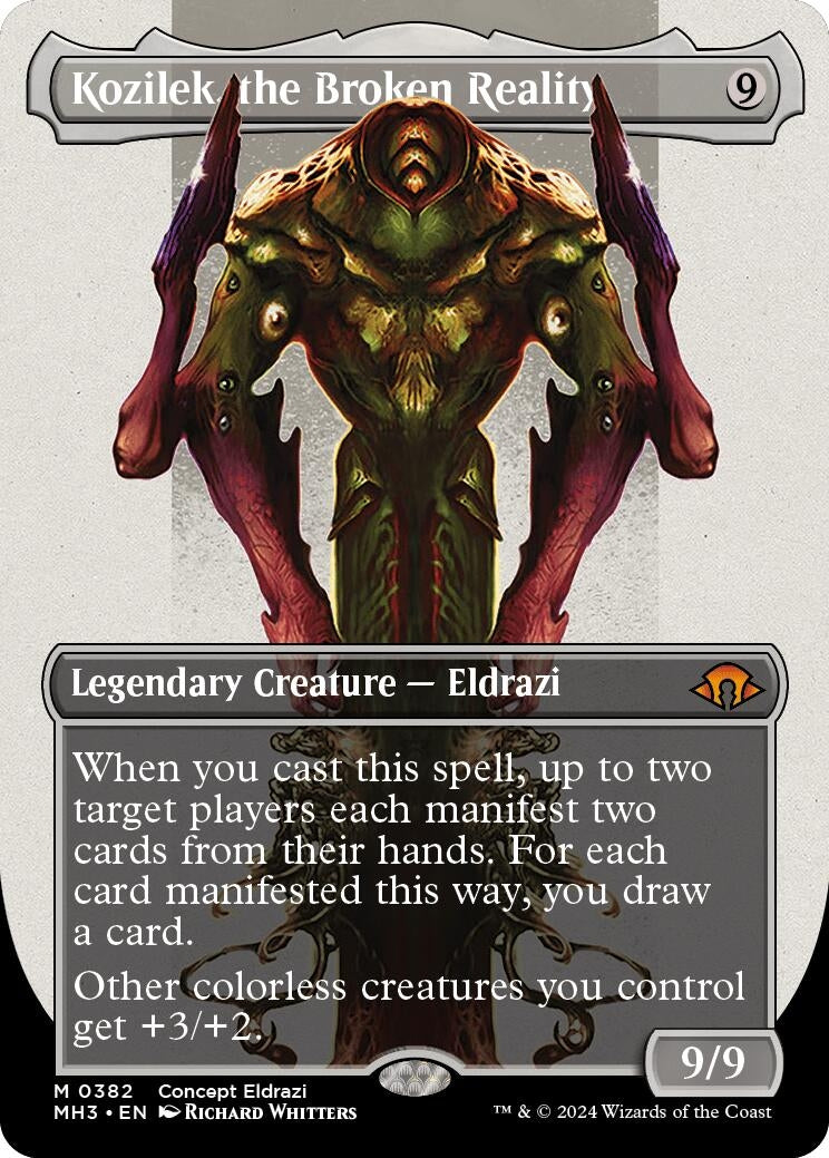 Kozilek, the Broken Reality (Borderless) (382) (Modern Horizons 3)