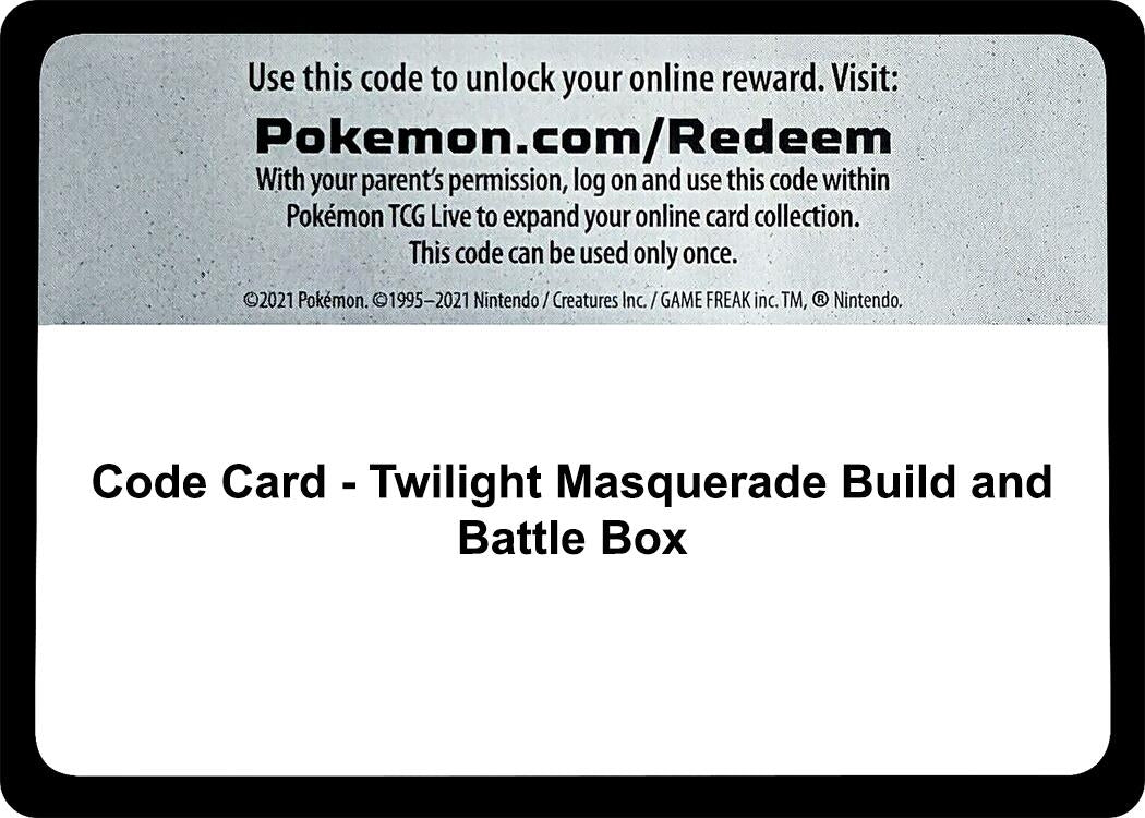 Image for Code Card - Twilight Masquerade Build and Battle Box (SV06: Twilight Masquerade) - Pokemon