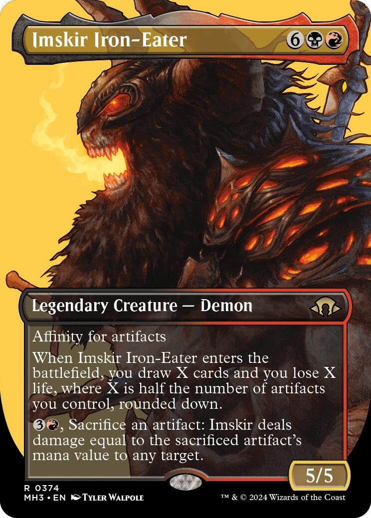 Imskir Iron-Eater (Borderless) (374) (Modern Horizons 3)