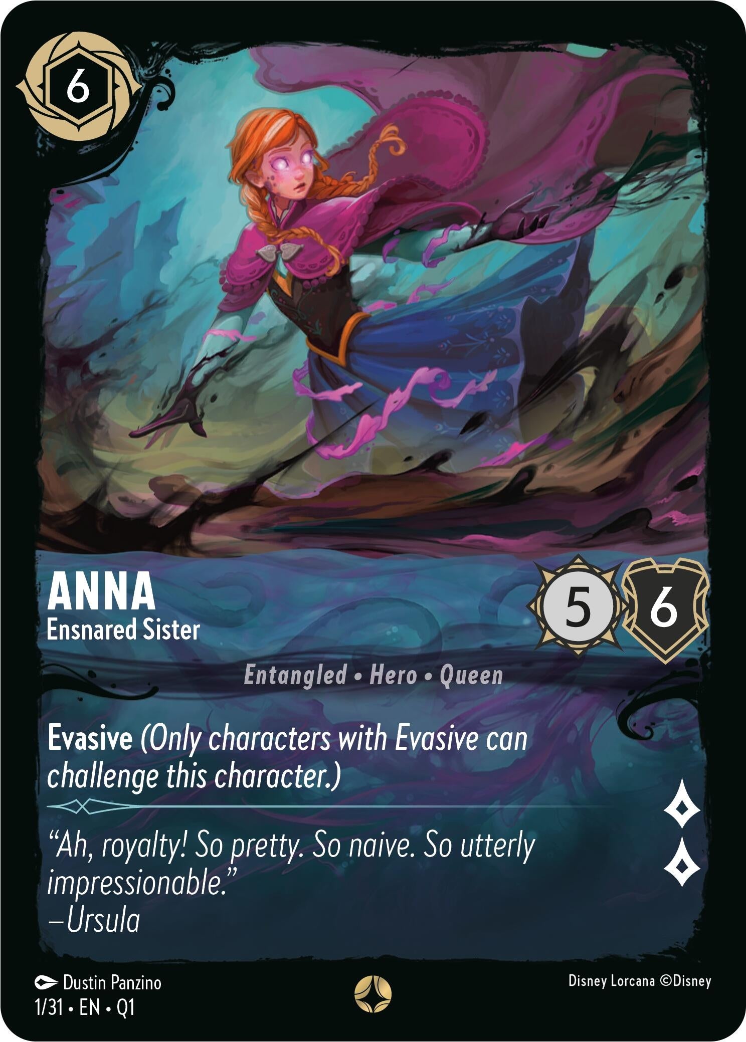 Image for Anna - Ensnared Sister (1/31) (Illumineer's Quest: Deep Trouble) (Q1) - Disney Lorcana