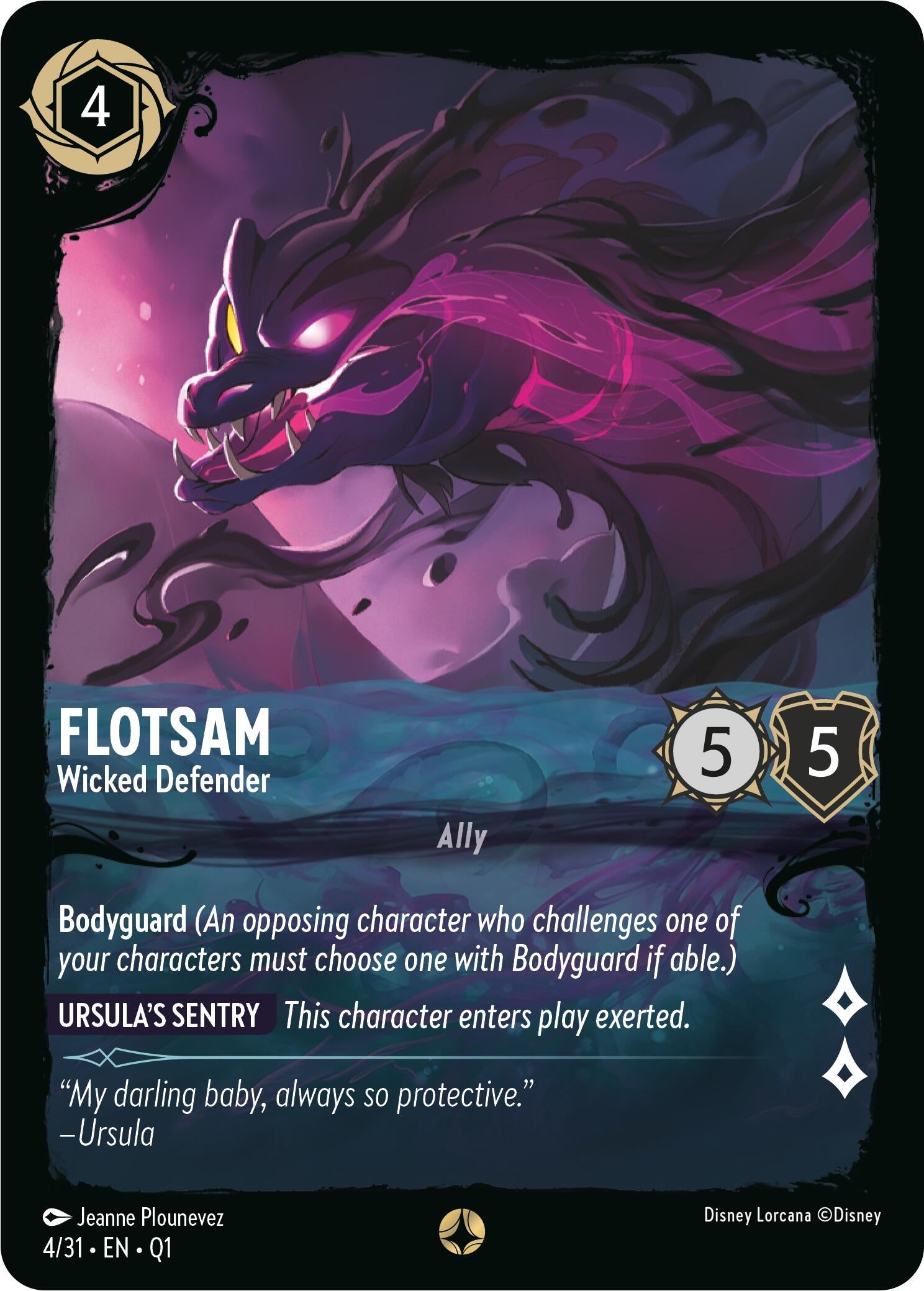 Image for Flotsam - Wicked Defender (4/31) (Illumineer's Quest: Deep Trouble) (Q1) - Disney Lorcana