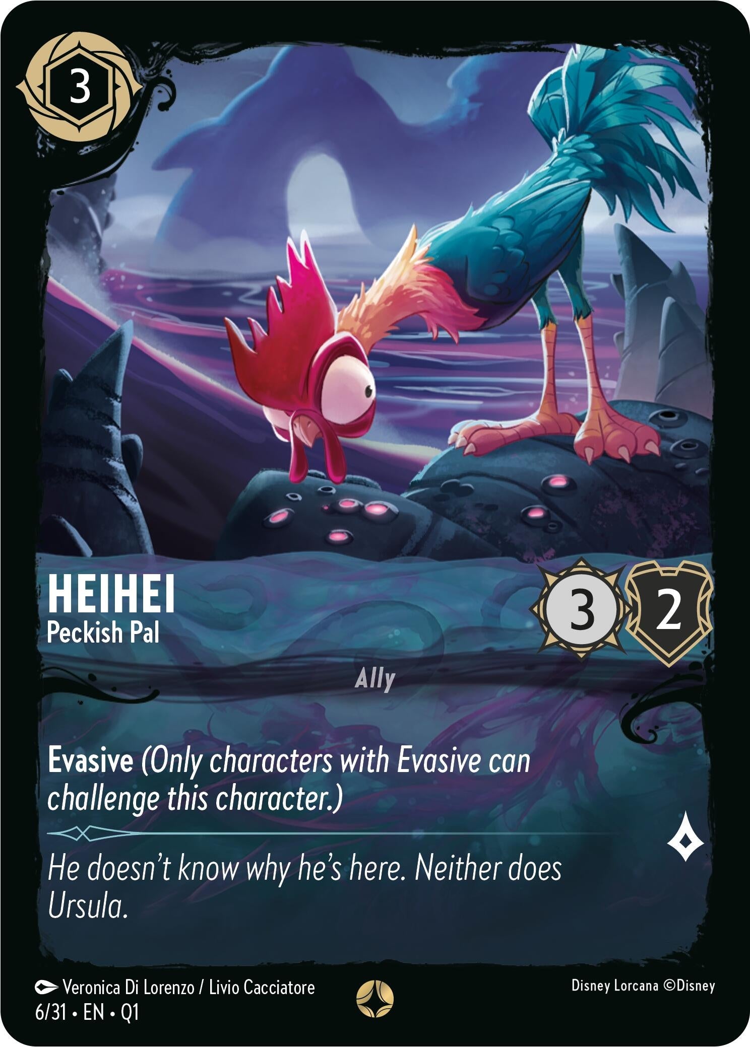 Image for HeiHei - Peckish Pal (6/31) (Illumineer's Quest: Deep Trouble) (Q1) - Disney Lorcana