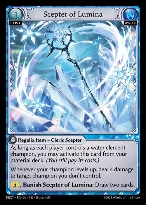 Image for Scepter of Lumina (001) (Proxia's Vault) (PRXY) - Grand Archive TCG