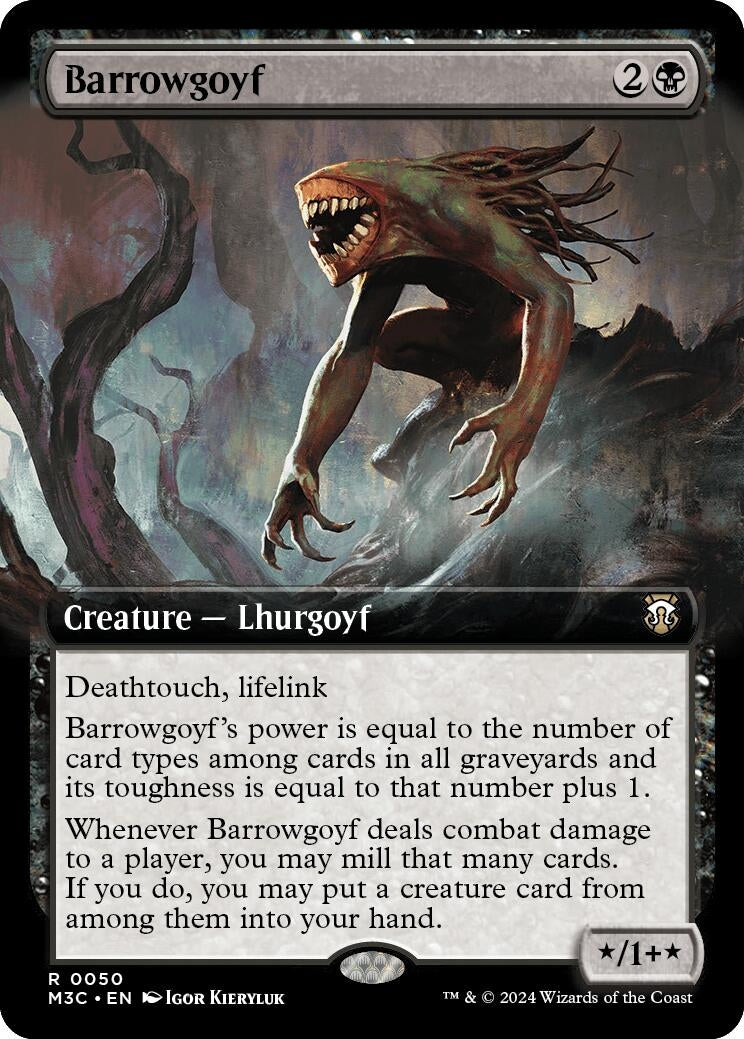 Barrowgoyf (Extended Art) (Ripple Foil) (50) (Modern Horizons 3)