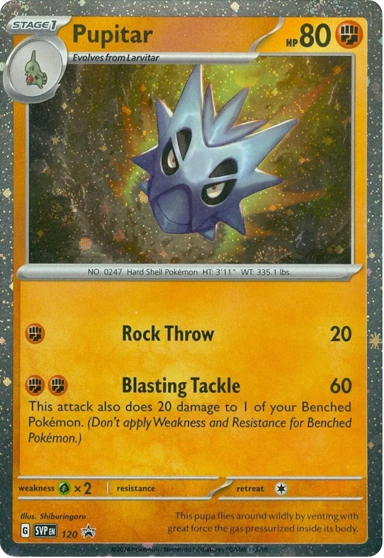 Image for Pupitar - 120 (120) (SV: Scarlet & Violet Promo Cards) (SVP) - Pokemon