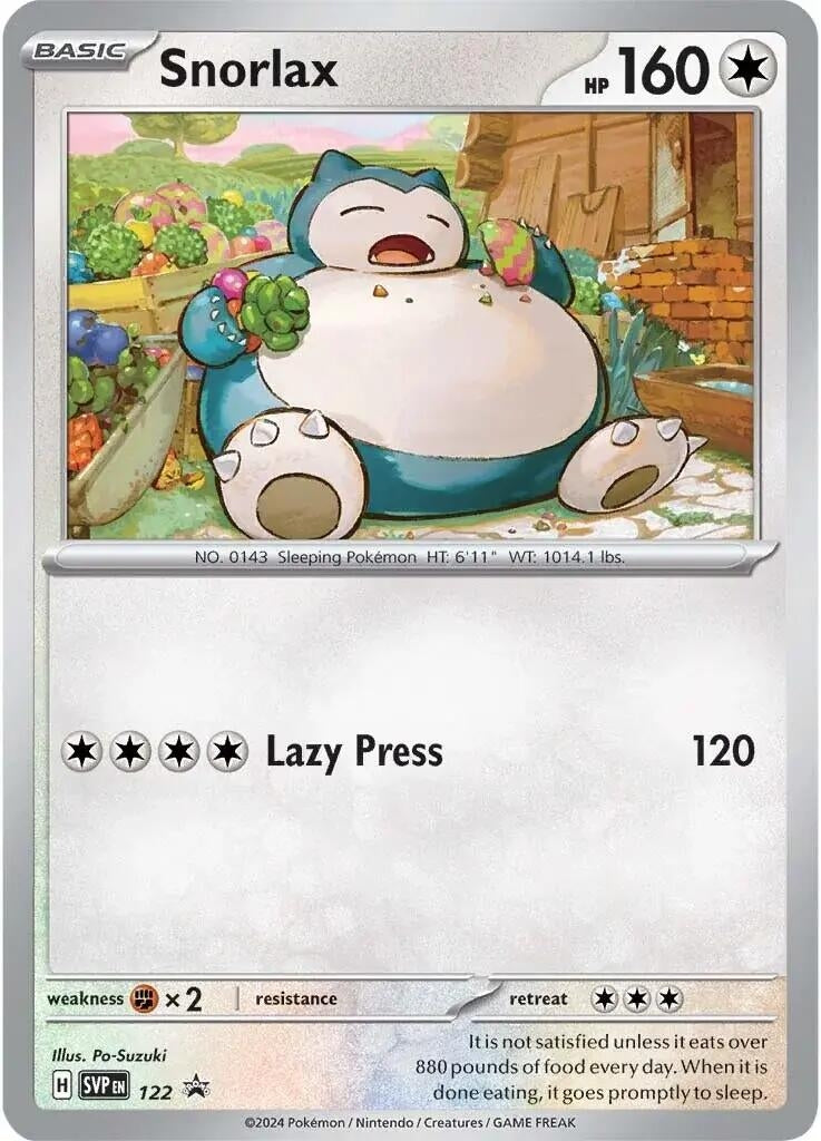 Image for Snorlax - 122 (122) (SV: Scarlet & Violet Promo Cards) (SVP) - Pokemon