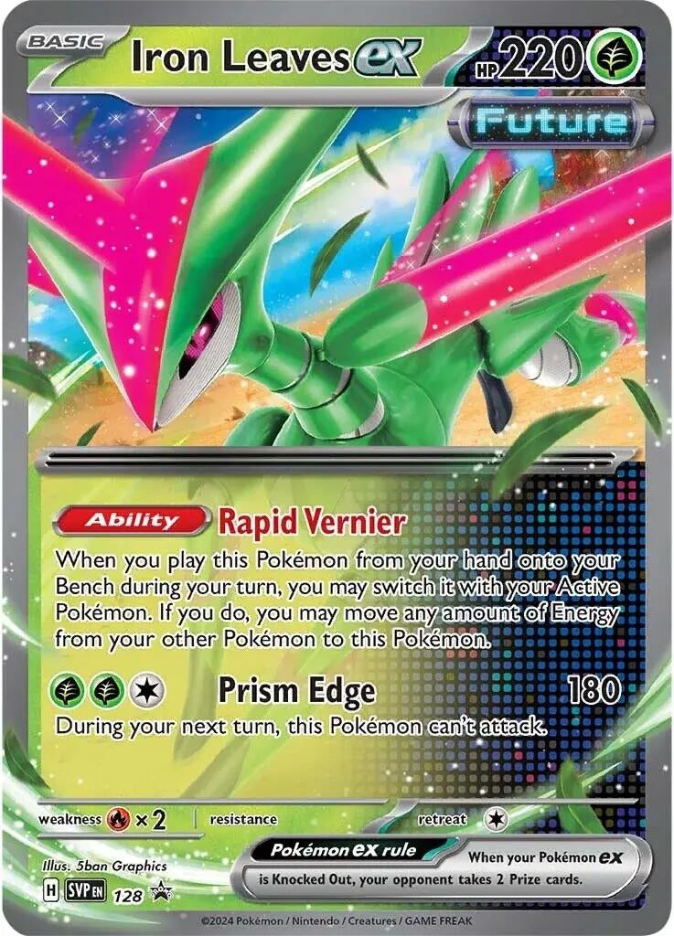Image for Iron Leaves ex - 128 (128) (SV: Scarlet & Violet Promo Cards) (SVP) - Pokemon