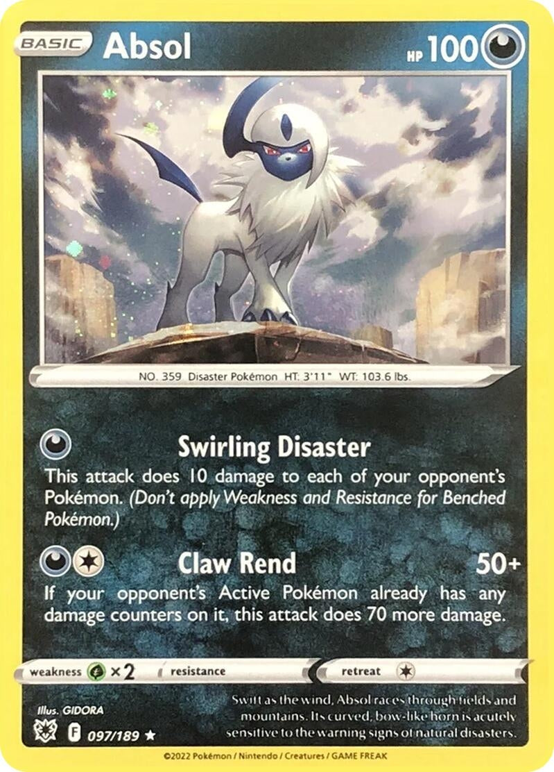 Image for Absol - 097/189 (Cosmos Holo) (097/189) (Miscellaneous Cards & Products) (MCAP) - Pokemon