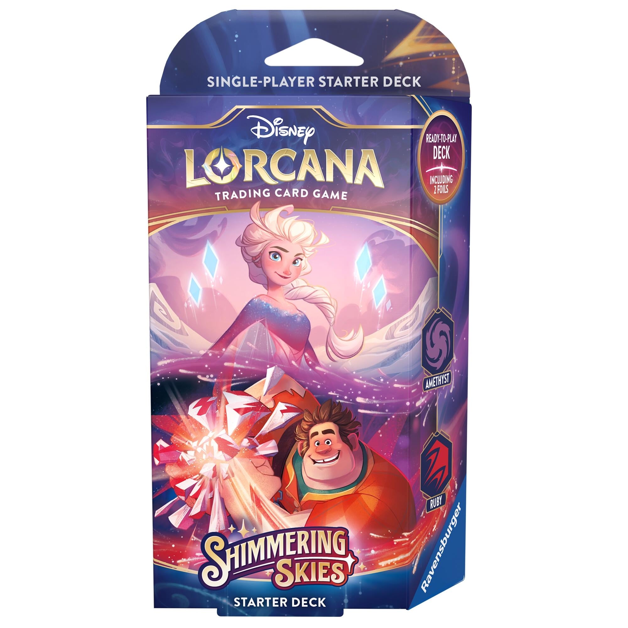 Image for Disney Lorcana: Shimmering Skies Starter Deck (Amethyst & Ruby) - Disney Lorcana
