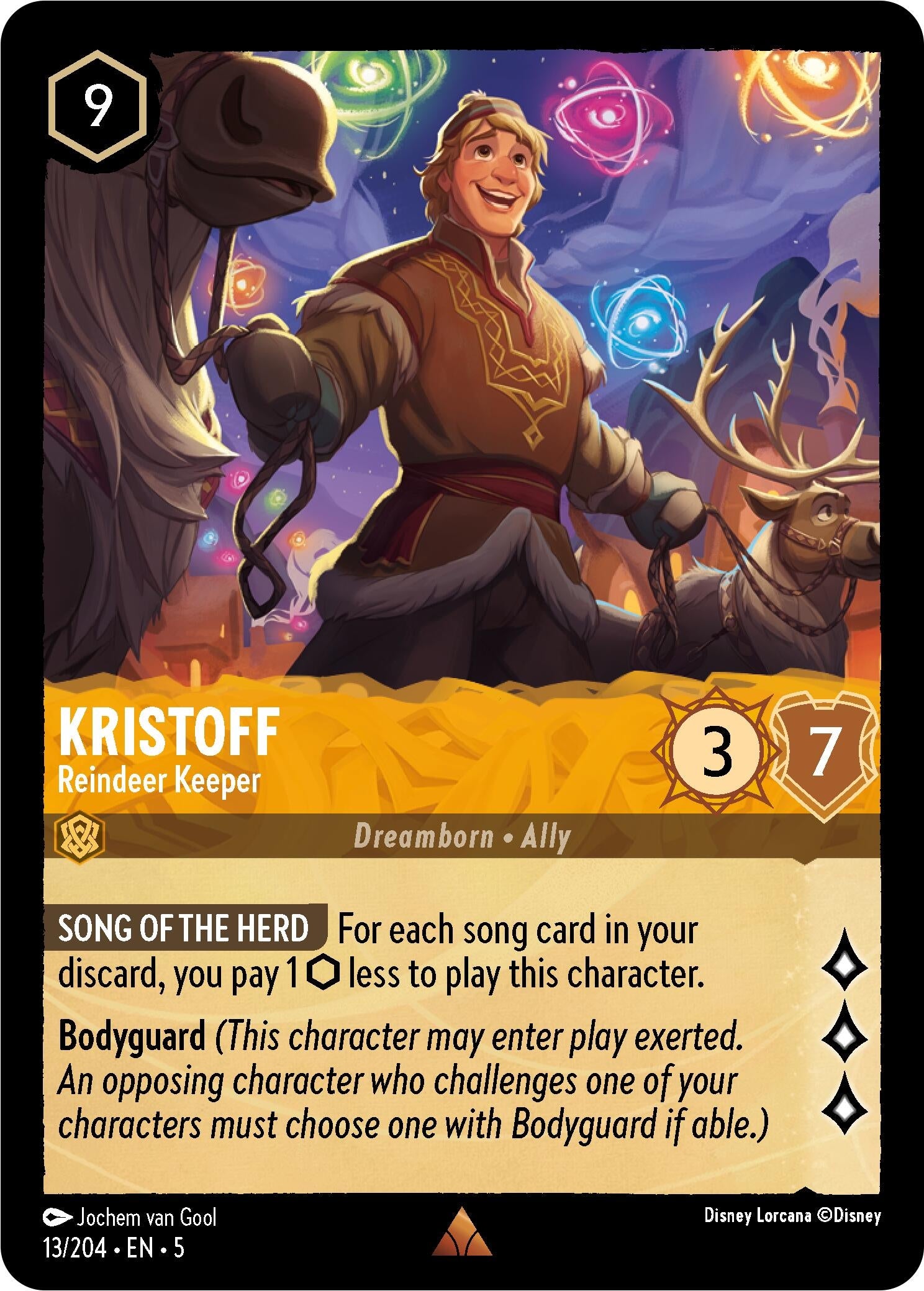Image for Kristoff - Reindeer Keeper (13/204) (Shimmering Skies) (5) - Disney Lorcana