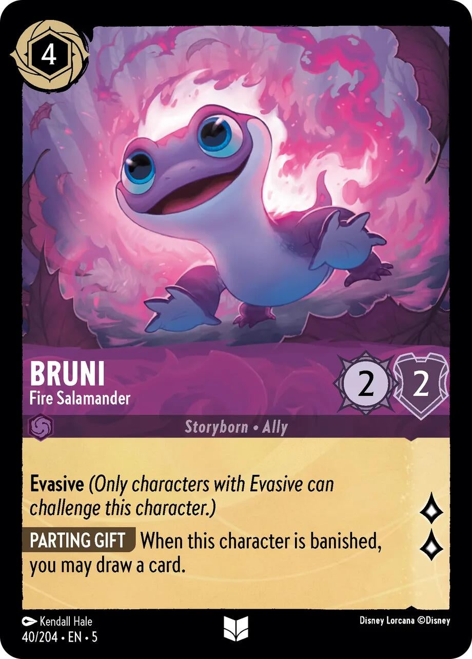 Image for Bruni - Fire Salamander (40/204) (Shimmering Skies) (5) - Disney Lorcana