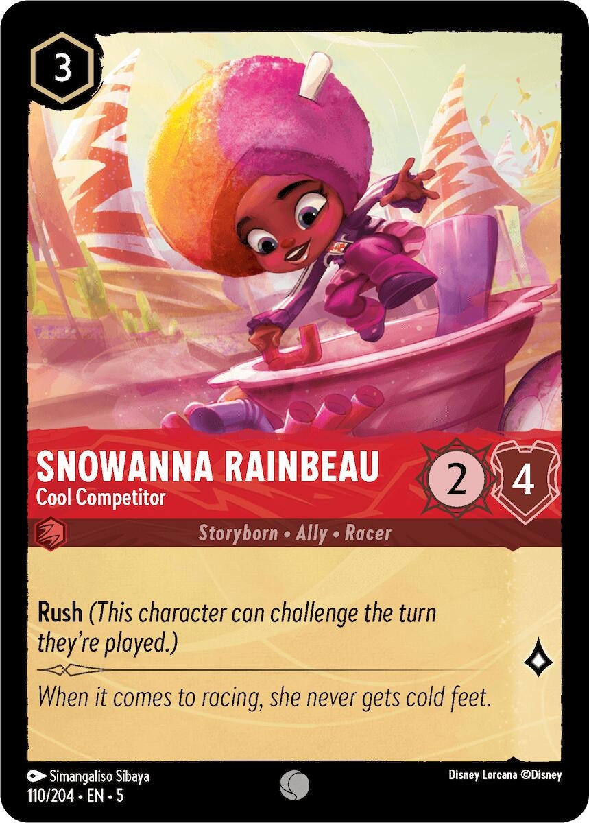 Image for Snowanna Rainbeau - Cool Competitor (110/204) (Shimmering Skies) (5) - Disney Lorcana