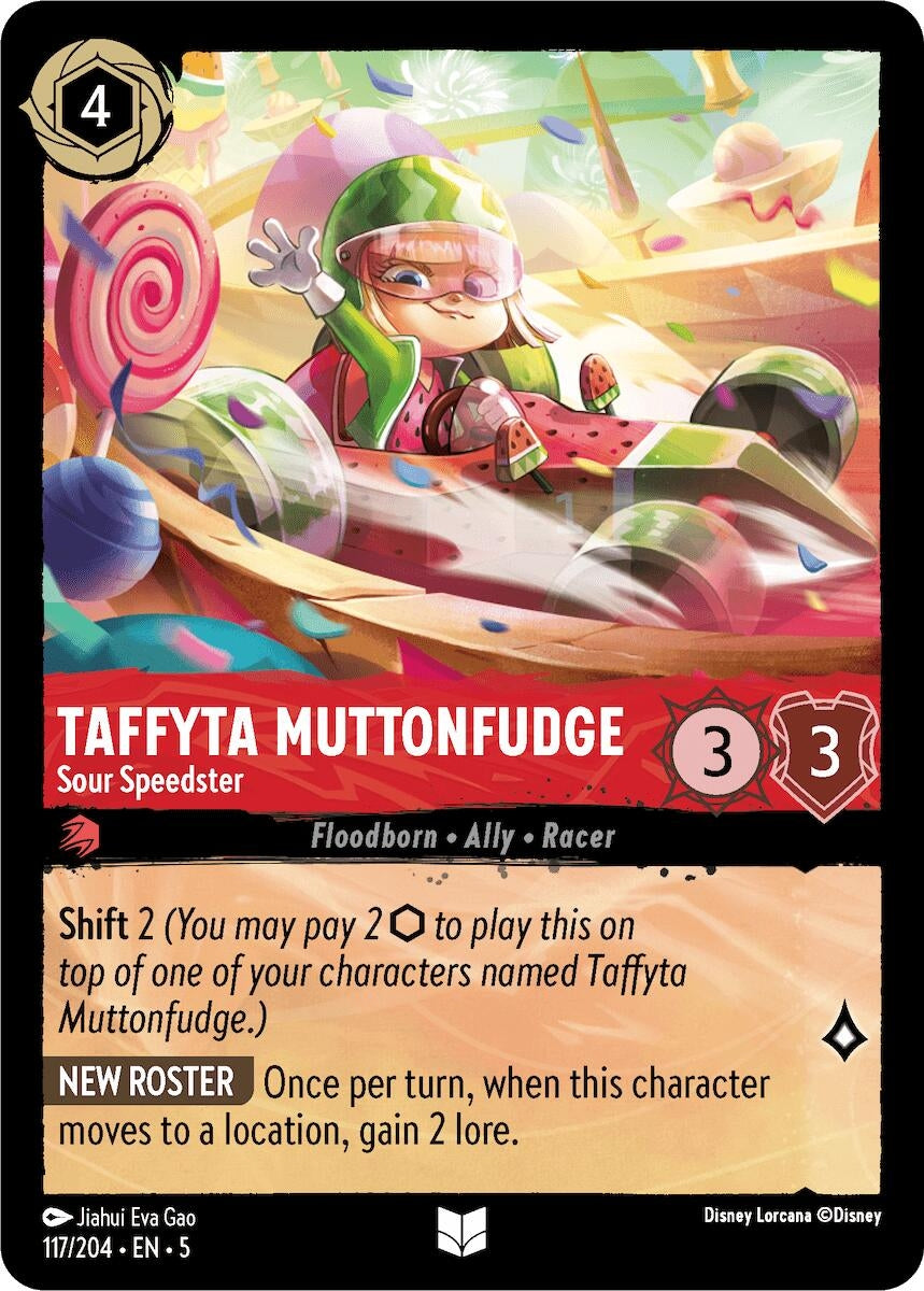 Image for Taffyta Muttonfudge - Sour Speedster (117/204) (Shimmering Skies) (5) - Disney Lorcana