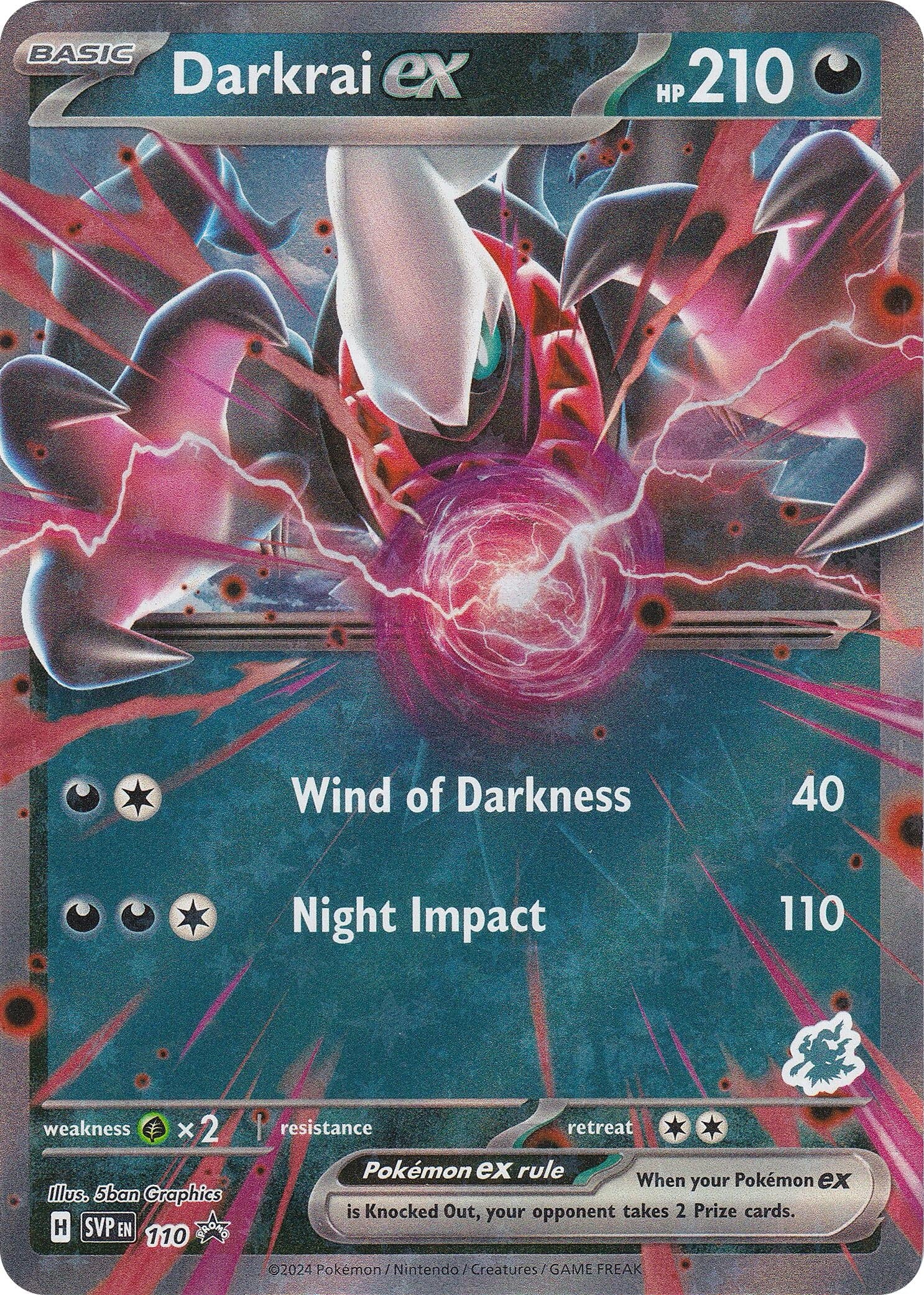 Image for Darkrai ex (Darkrai) (110) (Battle Academy 2024) (BA24) - Pokemon