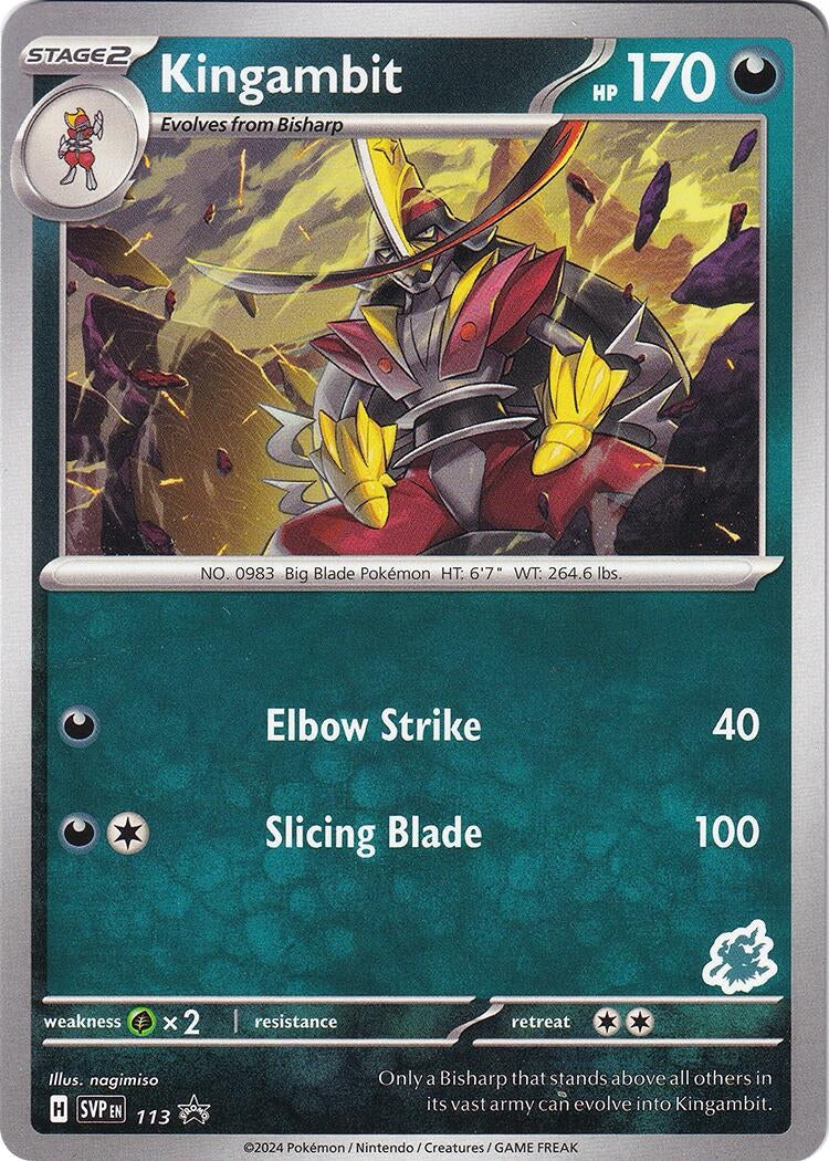 Image for Kingambit - Darkrai Deck (113) (Battle Academy 2024) (BA24) - Pokemon