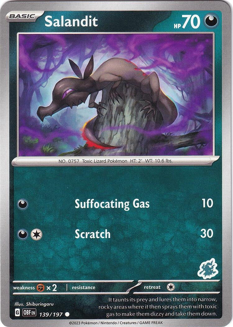 Image for Salandit - Darkrai Deck (139/197) (Battle Academy 2024) (BA24) - Pokemon