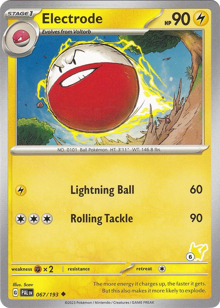 Image for Electrode - Pikachu 6 (067/193) (Battle Academy 2024) (BA24) - Pokemon