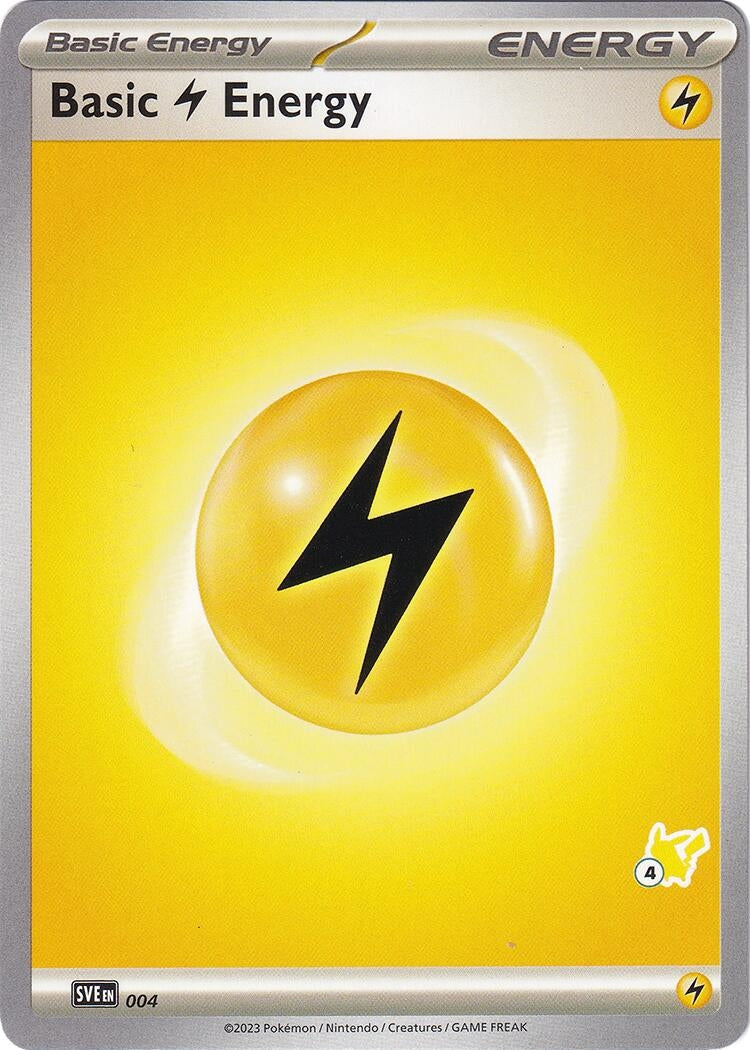 Image for Basic Lightning Energy - Pikachu 4 (004) (Battle Academy 2024) (BA24) - Pokemon