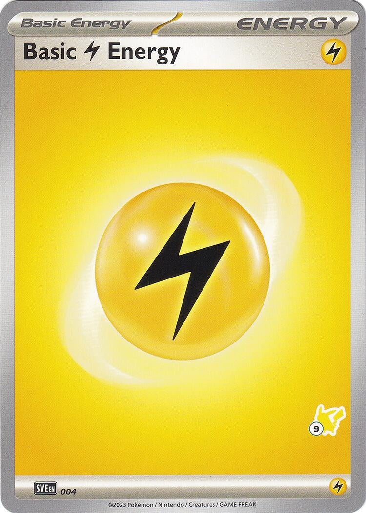 Image for Basic Lightning Energy - Pikachu 9 (004) (Battle Academy 2024) (BA24) - Pokemon