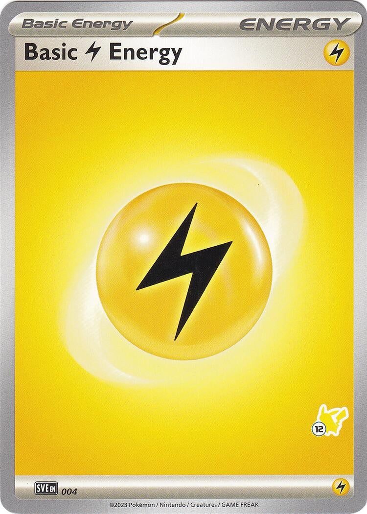 Image for Basic Lightning Energy - Pikachu 12 (004) (Battle Academy 2024) (BA24) - Pokemon
