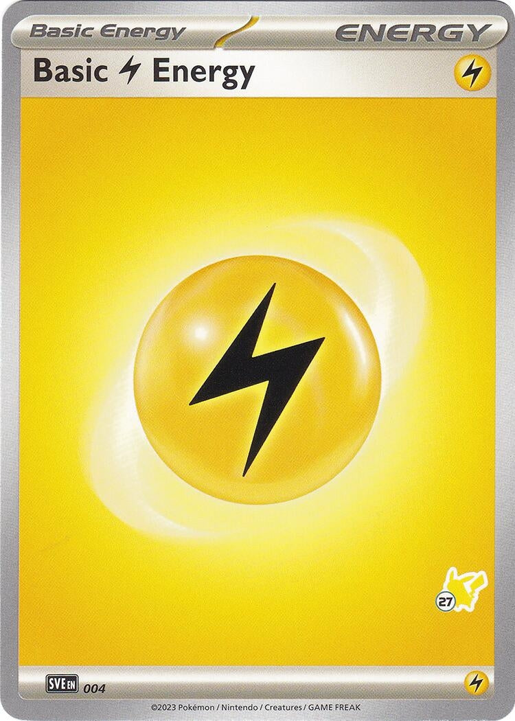 Image for Basic Lightning Energy - Pikachu 27 (004) (Battle Academy 2024) (BA24) - Pokemon