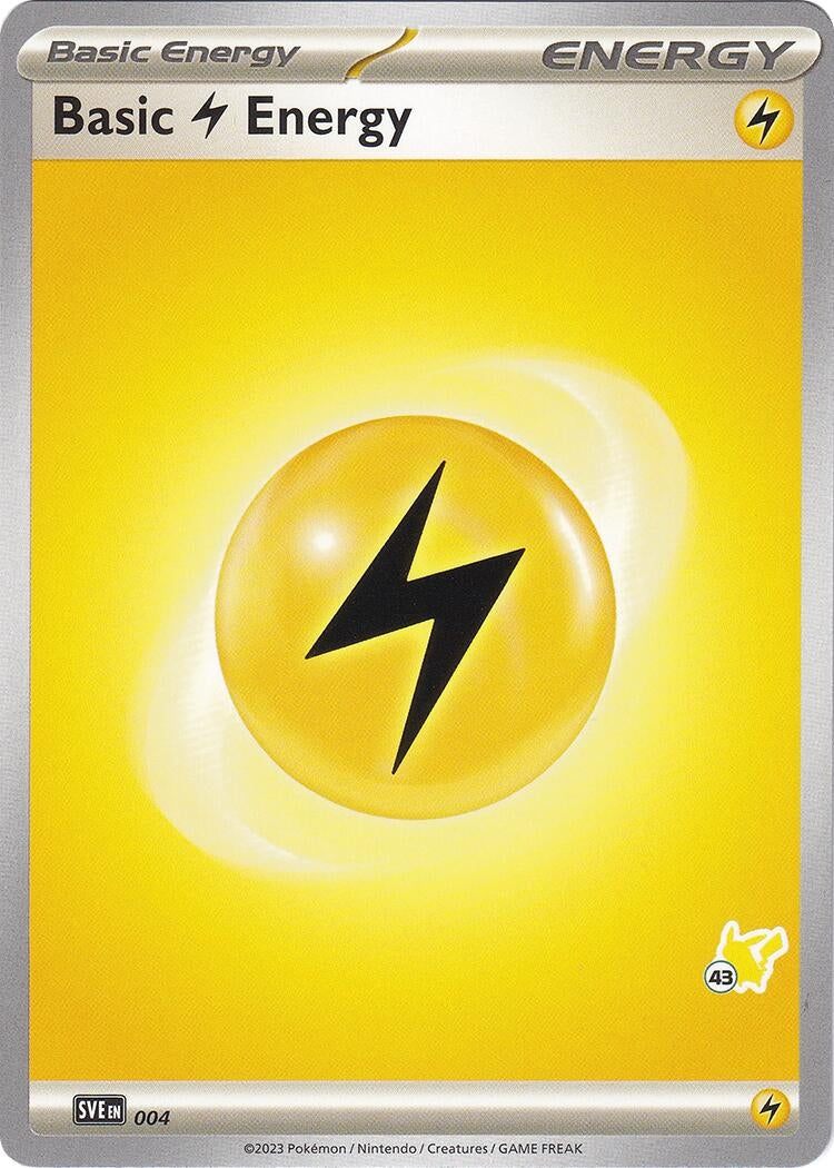Image for Basic Lightning Energy - Pikachu 43 (004) (Battle Academy 2024) (BA24) - Pokemon